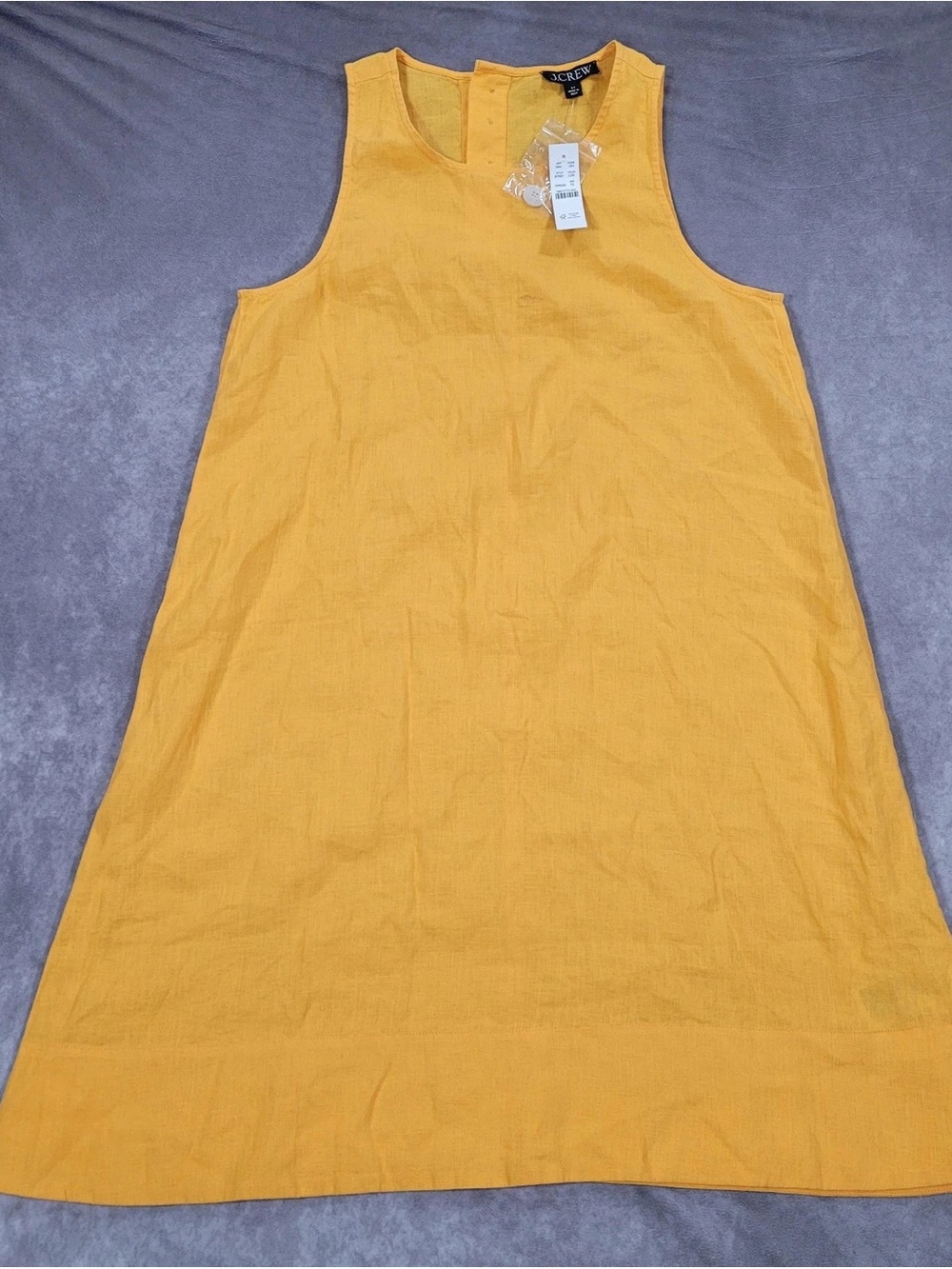 J. Crew Bright Yellow Sleeveless Shift Dress